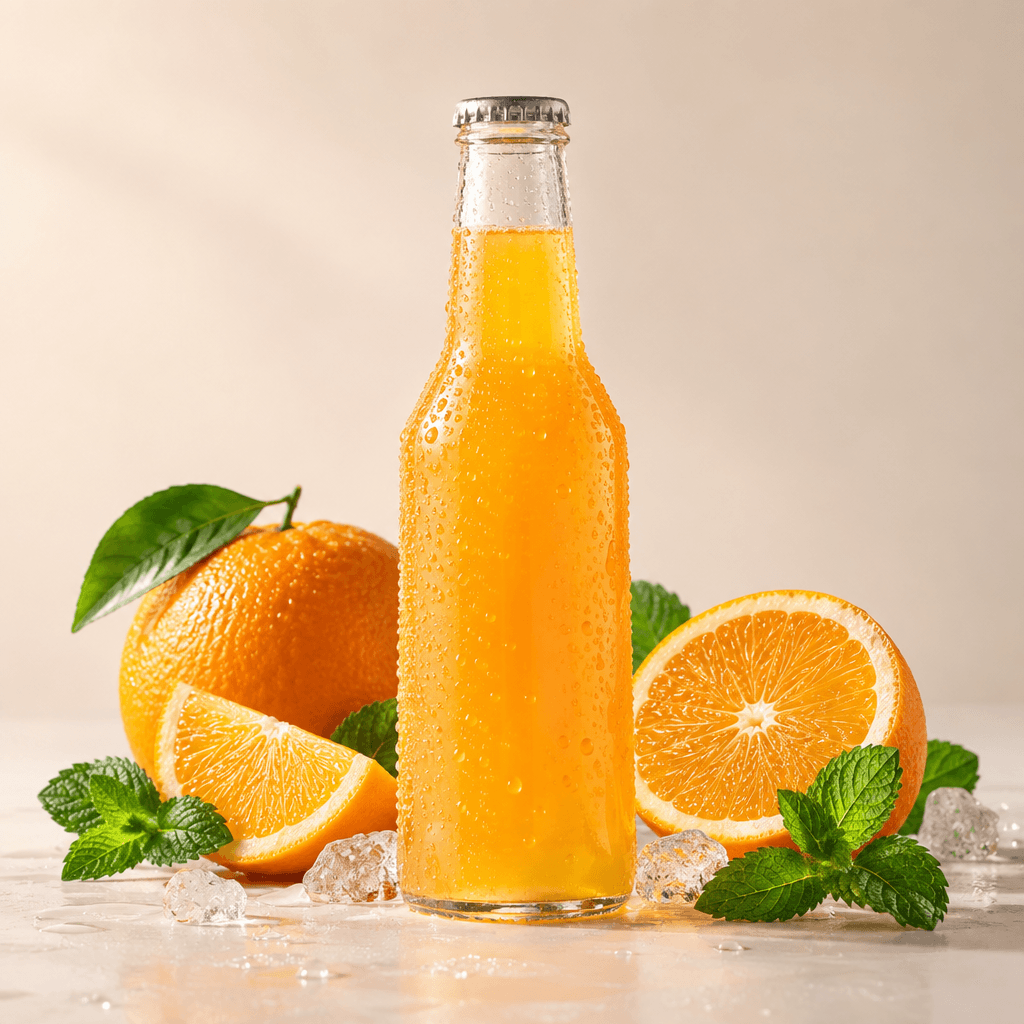 Citrus sparkling water product poster